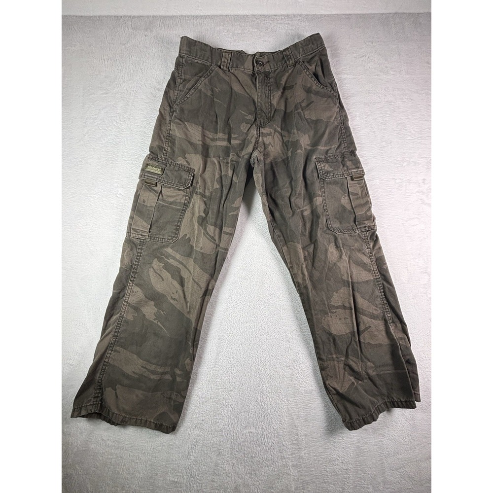 Wranglers Cargo Camo Carpenter Pants Boys Size 12 HUSKY Military Style Pants
